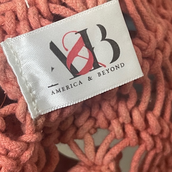 Macrame bag in faded tone - Picture 3 of 5